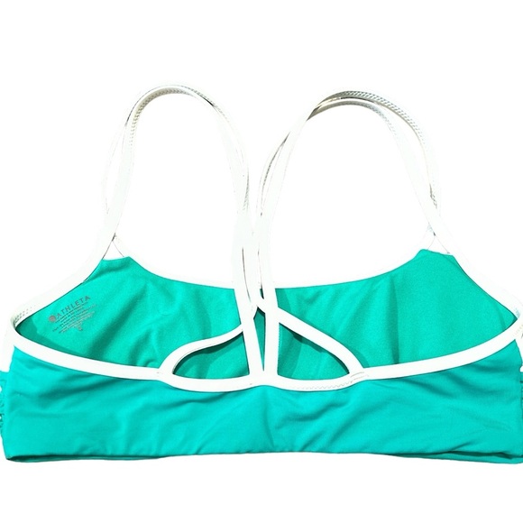 Athleta color block chroma cross strap bikini top and bottoms. - Picture 6 of 9